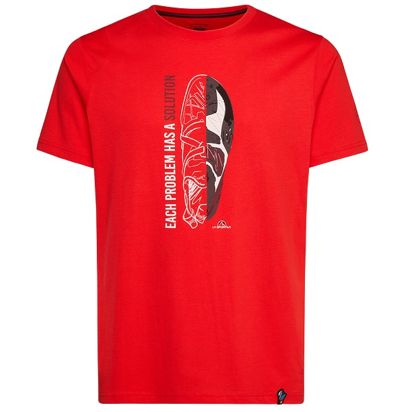 Pánské tričko La Sportiva Solution T-Shirt M Mountain Red|XL