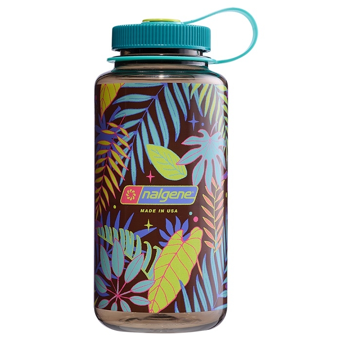 Levně Láhev Nalgene Wide Mouth 1000 ml Woodsman w/Botanical Ferns