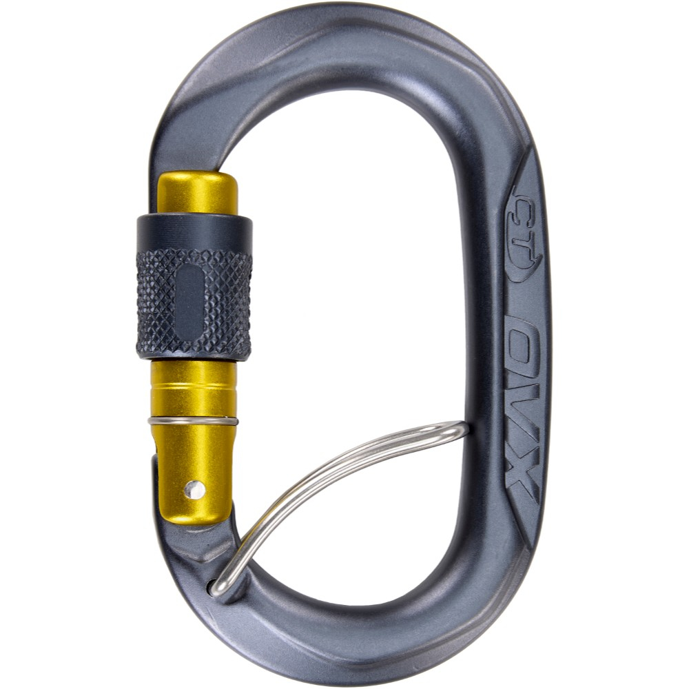 Karabina Climbing Technology OVX SGL anthracite/mustard