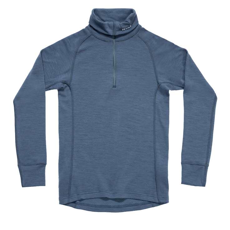 Funkční tričko DEVOLD Duo Active Merino 205 Zip Shirt M blue|XL