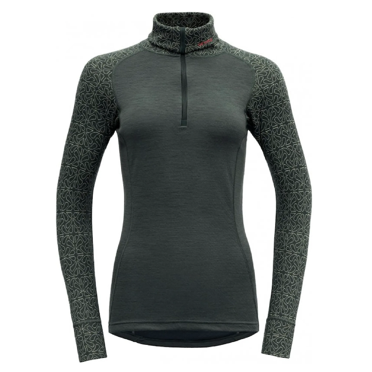 Funkční tričko s dlouhým rukávem DEVOLD Duo Active Merino 205 Zip Neck W woods|L