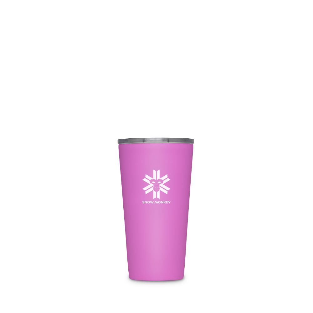 Termohrnek Snow Monkey Enjoyer 473ml candy pink