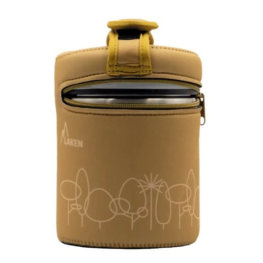 Laken Termoska Ocel na jídlo 1000ml neoprenový obal FOREST