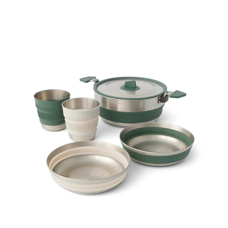 Levně Sea To Summit Detour Stainless Steel Collapsible One Pot Cook Set 3L (5pcs)